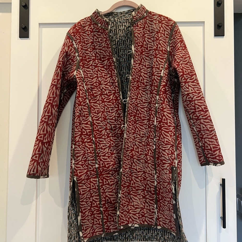 Handmade reversible Jacket from India - Picture 5 of 6